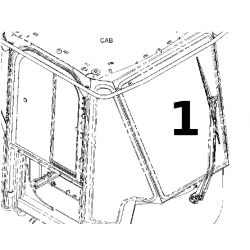 SZYBA PRZEDNIA LAMINOWANA ŁADOWARKA KOŁOWA CAT 962K 950M 980L 3849166