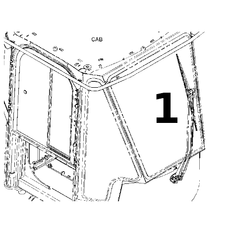 SZYBA PRZEDNIA LAMINOWANA ŁADOWARKA KOŁOWA CAT 962K 950M 980L 3849166