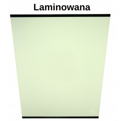 GLASS LAMINATED GREEN WITH SCREEN PRINT CVA