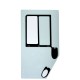 GLASS TOUGHENED GREEN WITH SCREEN PRINT CVA DOOR WITHOUT GLASS SLIDER