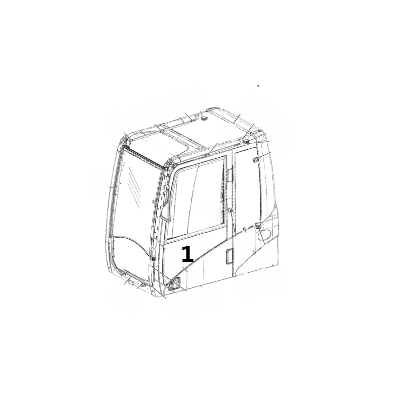 НИЖНЯЯ ДВЕРЬ СТЕКЛО ЭКРАННАЯ ПЕЧАТЬ КОЛЕСО ЭКСКАВАТОРА CAT MH3027 2609296