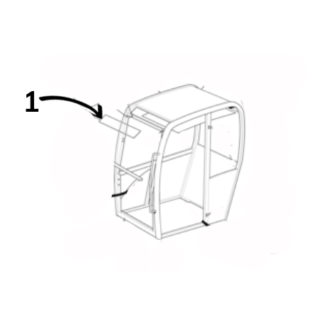 SZYBA DACHOWA SITODRUK MINIKOPARKA JCB 803 8060 234/00706