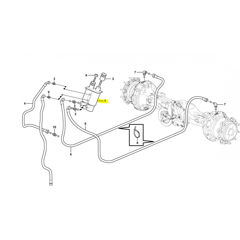 ТОРМОЗНОЙ НАСОС ДЛЯ ЭКСКАВАТОРА-ПОГРУЗЧИКА VOLVO BL71 OEM