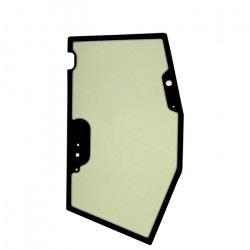 GLASS TOUGHENED GREEN WITH SCREEN PRINT CVA DOOR RIGHTHAND