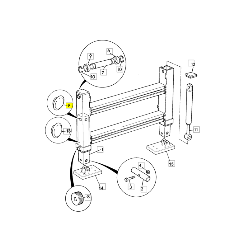 ПОДДЕРЖКА CVA / JCB GR 6,4 ММ