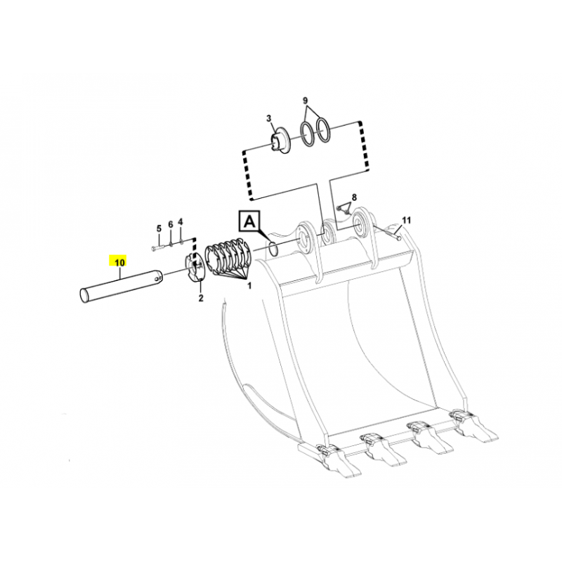 КРЕПЛЕНИЕ КОВША ЭКСКАВАТОРА VOLVO