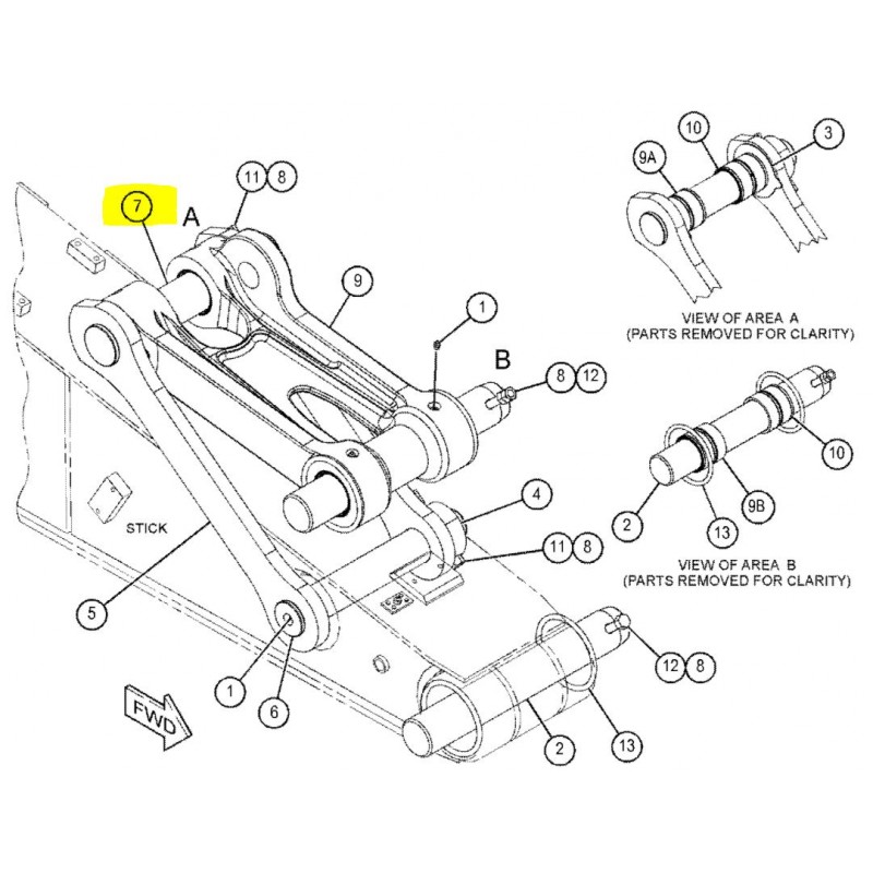 СОЕДИНИТЕЛЬ ВЕДРА CAT PIN - 320D