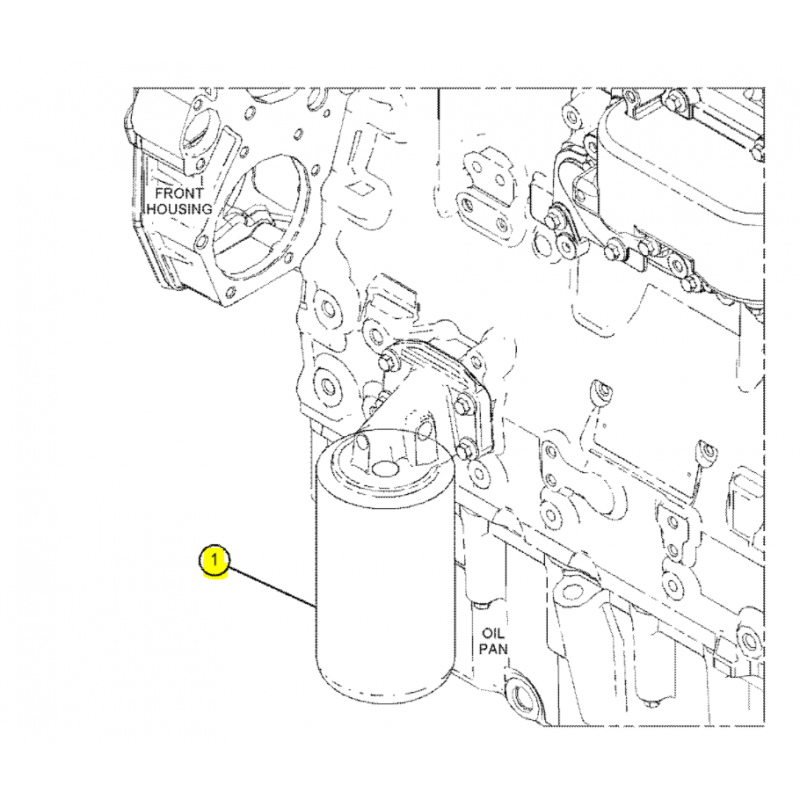 МАСЛЯНЫЙ ФИЛЬТР ДЛЯ ЭКСКАВАТОРА-ПОГРУЗЧИКА CAT PERKINS