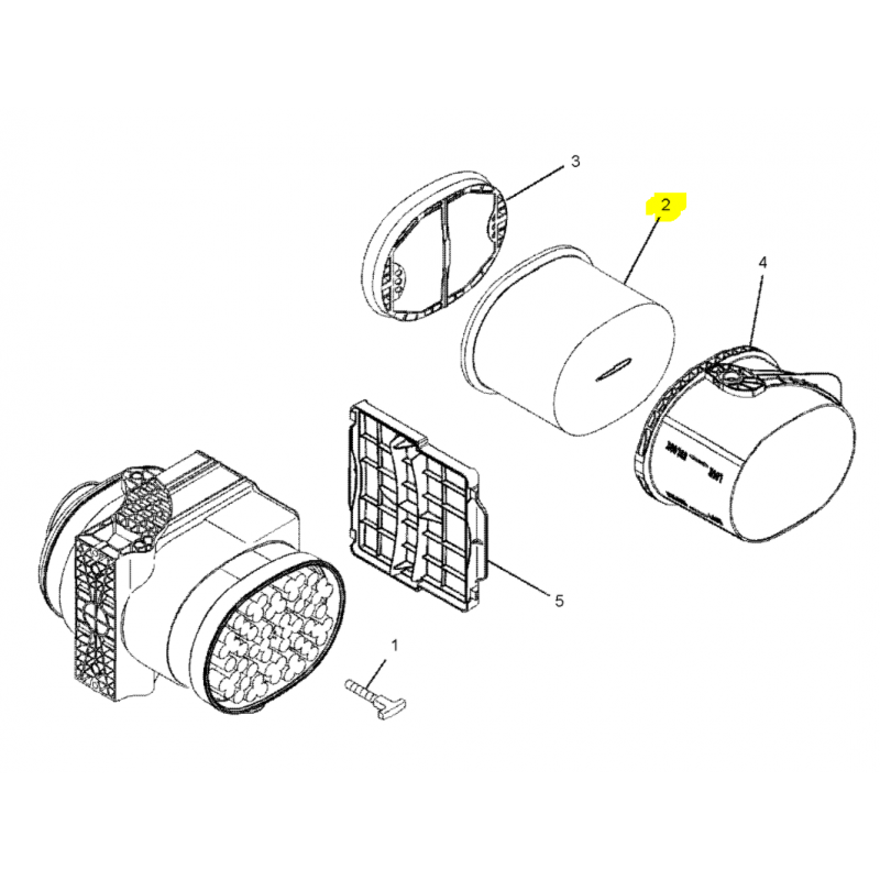 ВОЗДУШНЫЙ ФИЛЬТР ДЛЯ КОЛЕСНОГО ЭКСКАВАТОРА CAT СЕРИИ D CVA