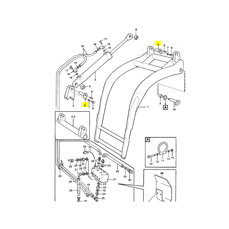 ШТЫРЬ 60x125 ПРИВОДА VOLVO LOADER