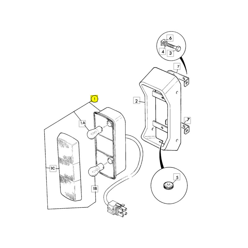 ЗАДНИЙ ФОНАРЬ ЭКСКАВАТОР-ПОГРУЗЧИК JCB 3CX 4CX