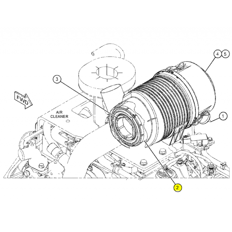 ЭЛЕМЕНТ НАРУЖНОГО ВОЗДУШНОГО ФИЛЬТРА CAT МИНИ-ЭКСКАВАТОР-ПОГРУЗЧИК