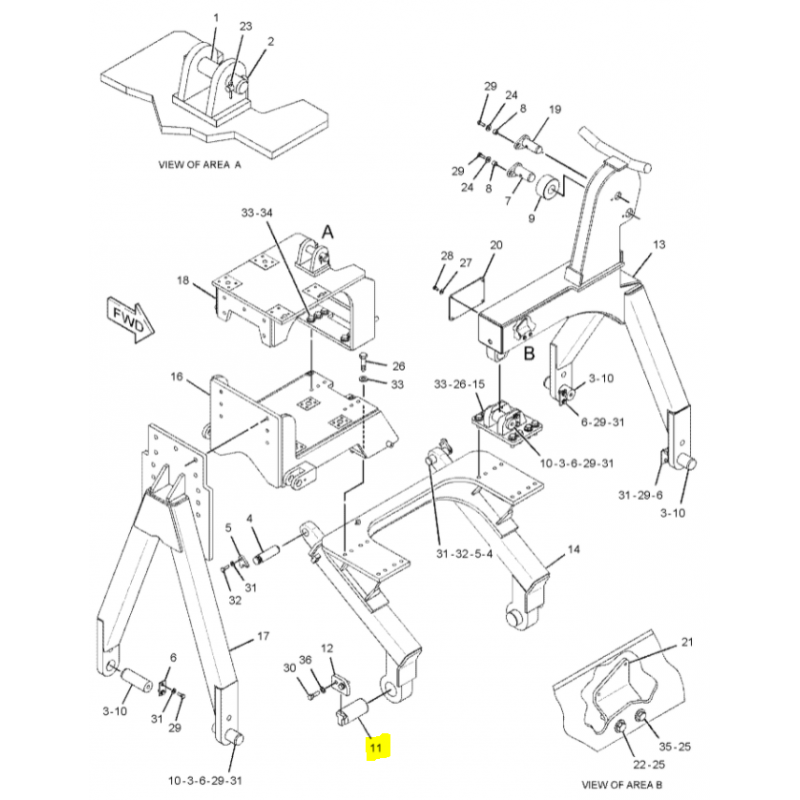 PIN 82x173 DOZER CAT