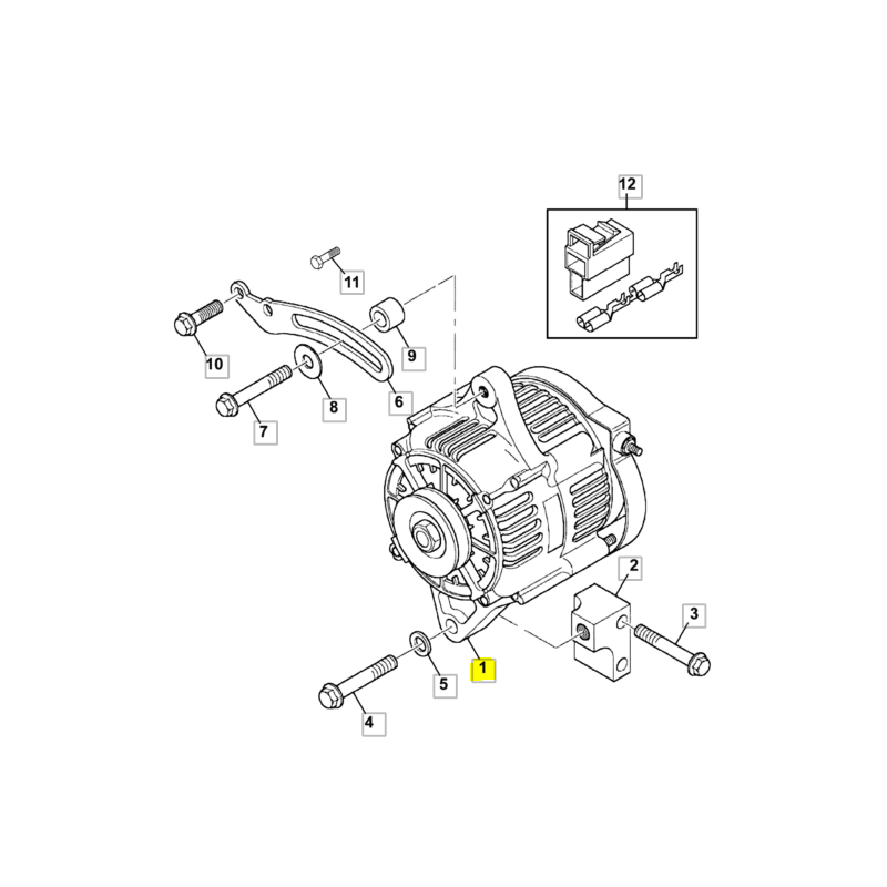 ГЕНЕРАТОР JCB МИНИ-ЭКСКАВАТОР 12В