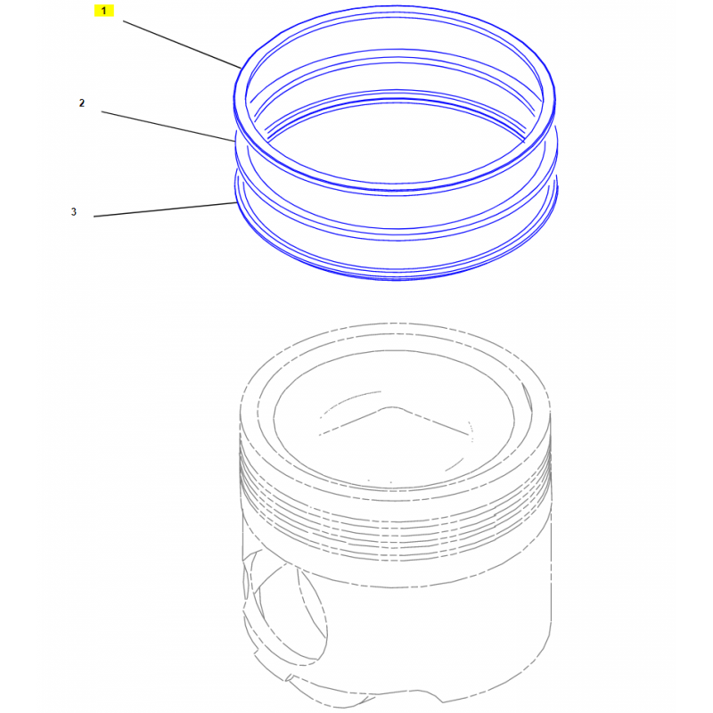 ПОРШНЕВЫЕ КОЛЬЦА ЭКСКАВАТОР-ПОГРУЗЧИК CAT