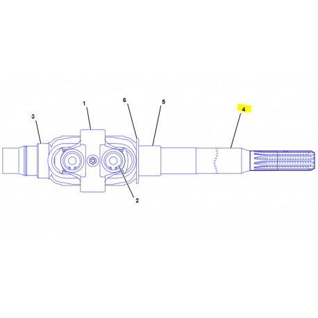 AXLE YOKE SHAFT CVA