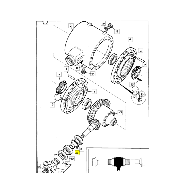 ПОДШИПНИК ВХОДНОГО ВАЛА ЭКСКАВАТОР-ПОГРУЗЧИК JCB CVA