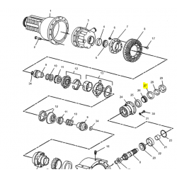 CAT 428D O-RING TYLNEGO MOSTU 9r2496