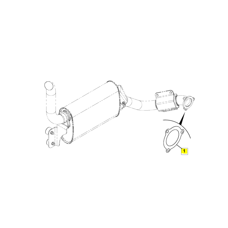 ПРОКЛАДКА ДЛЯ ГЛУШИТЕЛЯ JCB DIESELMAX
