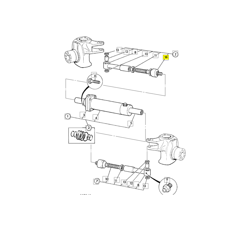 КОНЕЦ ТЯГИ JCB ЭКСКАВАТОР