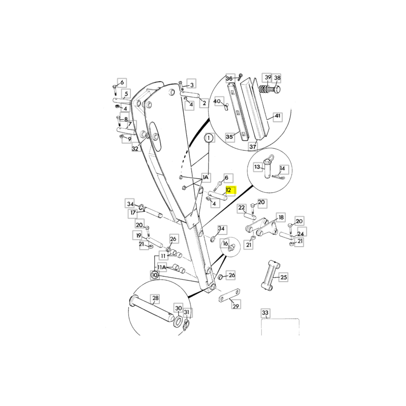 РЫЧАГ ЭКСКАВАТОР-ПОГРУЗЧИК JCB