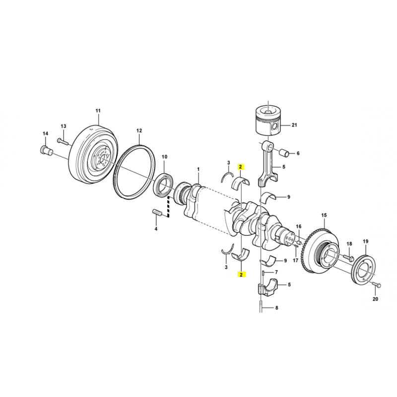 ПОДШИПНИКИ ЭКСКАВАТОРА OEM VOLVO