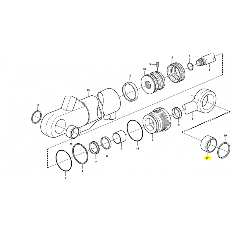 ВТУЛКА ЦИЛИНДРА ДЛЯ ЭКСКАВАТОРА-ПОГРУЗЧИКА VOLVO