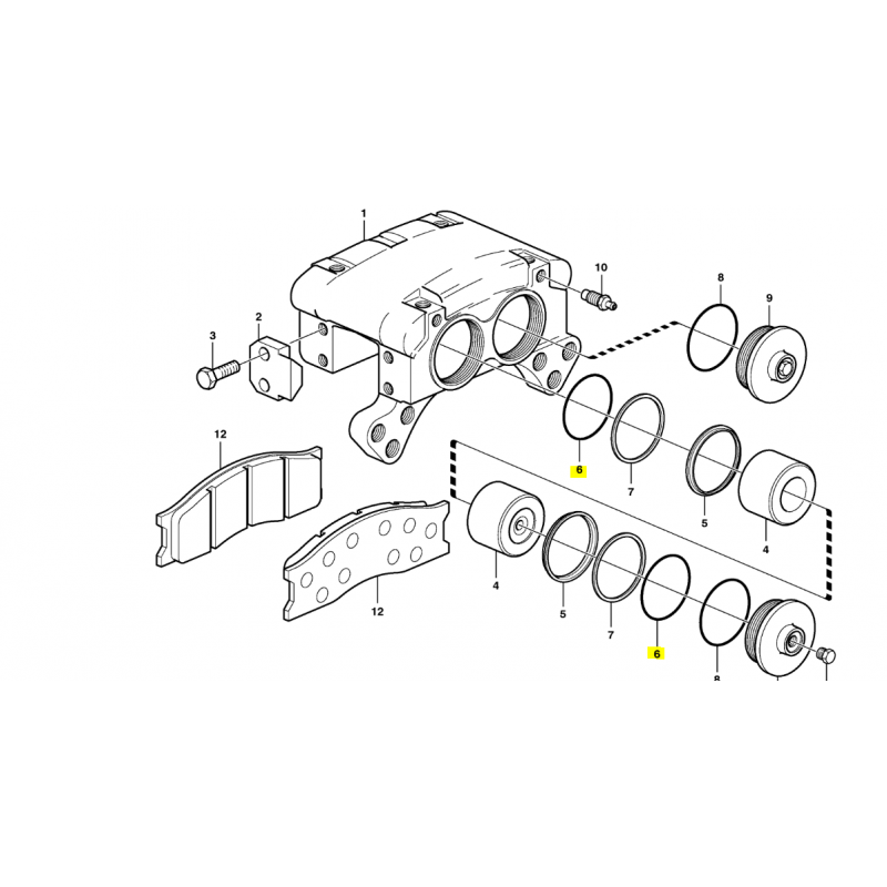 УПЛОТНИТЕЛЬНОЕ КОЛЬЦО ТОРМОЗНОГО ТОРМОЗА VOLVO