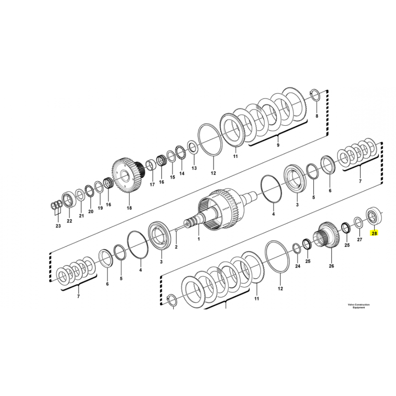 ПОДШИПНИК ТРАНСМИССИИ CVA VOLVO LOADER