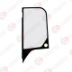 SZYBA BOCZNA ZA DRZWIAMI SITODRUK MINIKOPARKA LIU GONG 9018F 87A1658