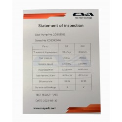 HYDRAULIC PUMP CVA ISO 9001:2015 CERTIFIED