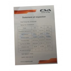 HYDRAULIC PUMP CVA ISO 9001:2015 CERTIFIED