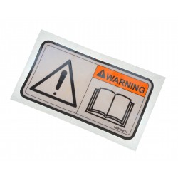 WARNING DECAL GENUINE