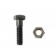 BOLT WITH NUT TWO SIDED TEETH