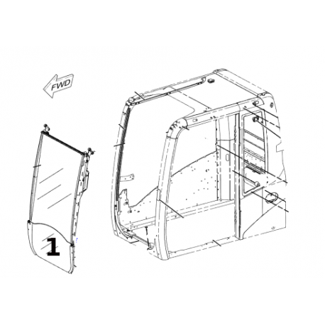 SZYBA LAMINOWANA ZIELONA SITODRUK CVA