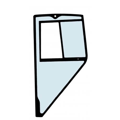 SZYBA BOCZNA ZA DRZWIAMI SITODRUK MINIKOPARKA CATERPILLAR 308.5