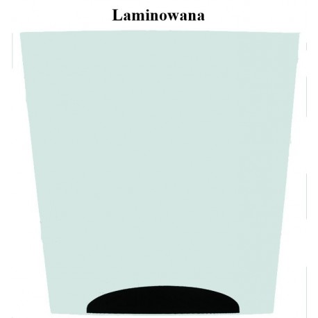 SZYBA LAMINOWANA ZIELONA Z SITODRUKIEM CVA