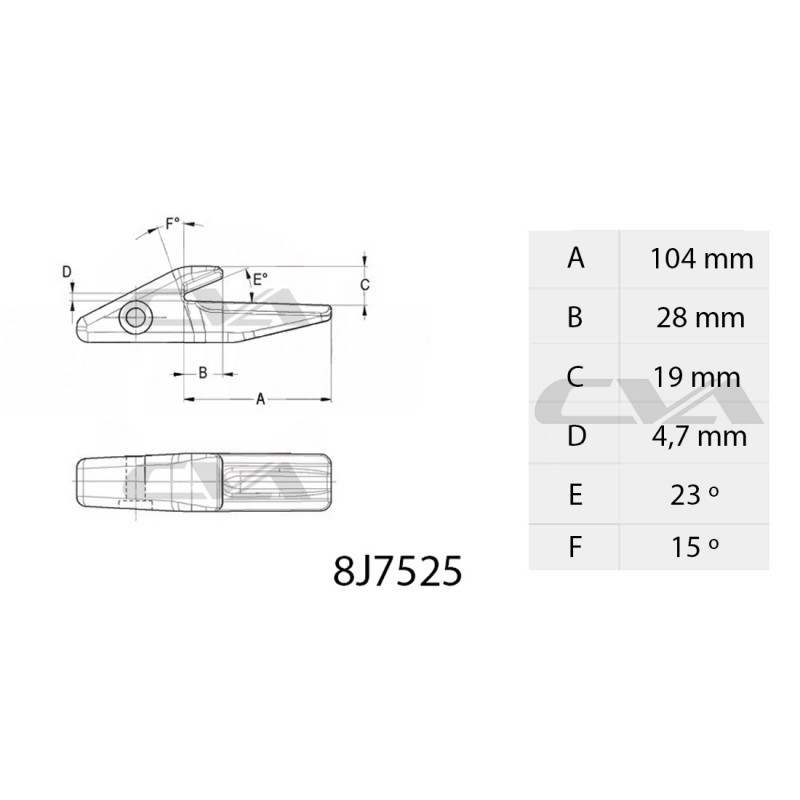 АДАПТЕР КОВША CAT ЭКСКАВАТОР-ПОГРУЗЧИК J200 CVA